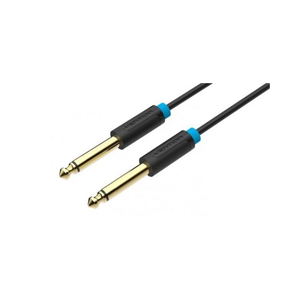 აუდიო კაბელი VENTION BAABJ 6.5mm Male to Male Audio Cable 5M Black