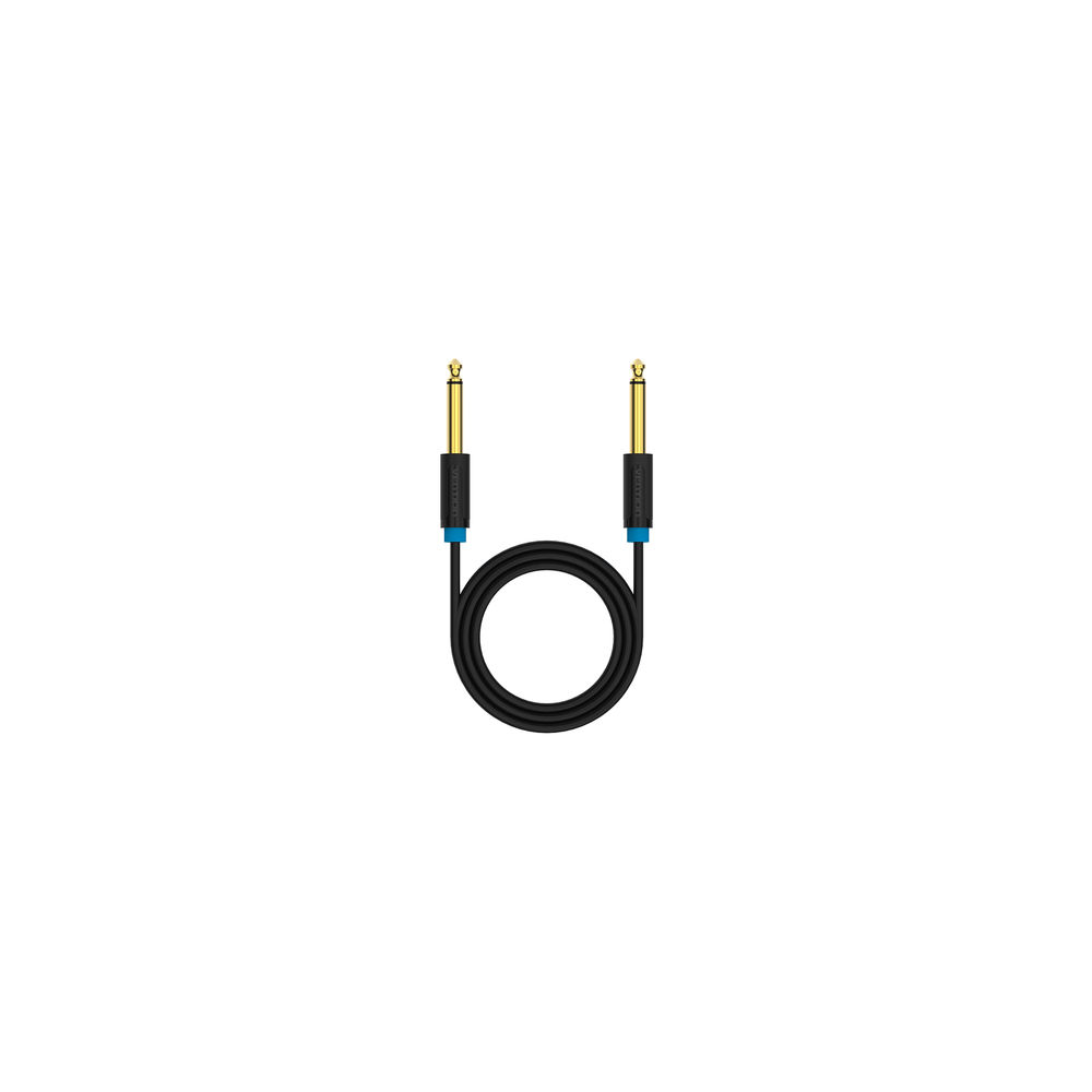 აუდიო კაბელი VENTION BAABK 6.5mm Male to Male Audio Cable 10M Black