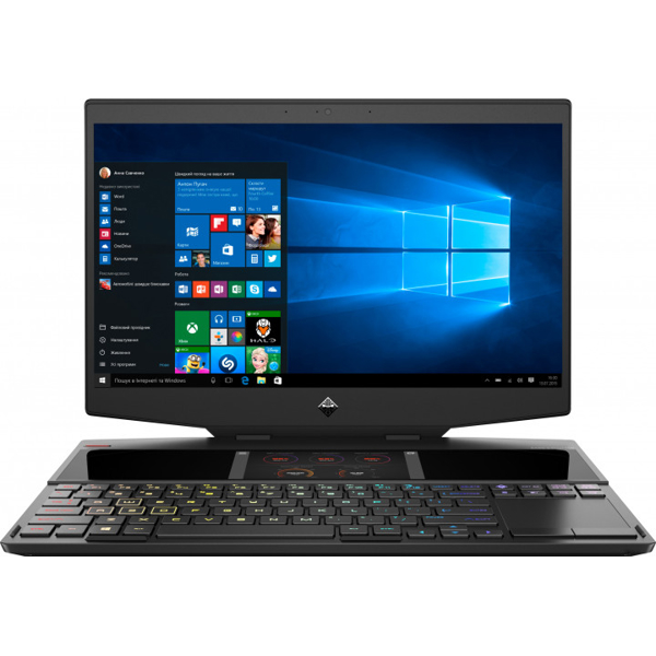 ნოუთბუქი HP Omen X 2S 15-dg0001ur Dual Screen 15.6'' FHD I9-9880H 32GB 2TB SSD RTX Shadow Black