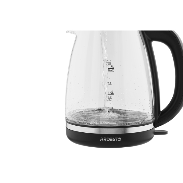 ARDESTO EKL-F100, 2150W, 1.7L, Electric Kettle, Transparent