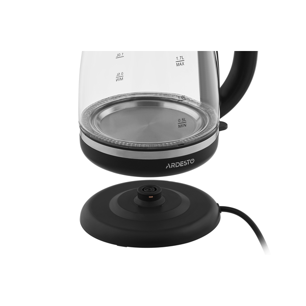 ელექტრო ჩაიდანი ARDESTO EKL-F100, 2150W, 1.7L, Electric Kettle, Transparent
