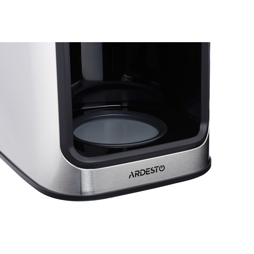 ყავის აპარატი ARDESTO YCM-D1200 Drip, 1050W, 1.2L, Coffee Machine, Silver