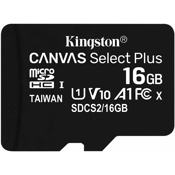 მეხსიერების ბარათი Kingston Micro 16 GB 100MB/s Read A1 Class 10 UHS-I Memory Card w/o Adapter