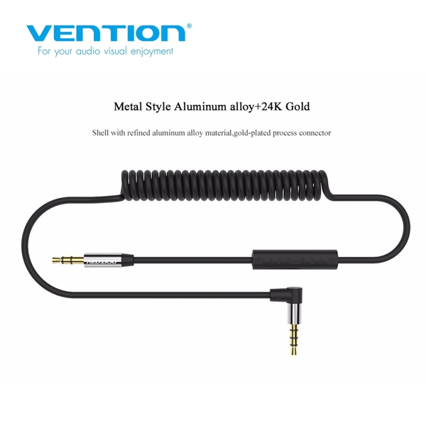 აუდიო კაბელი Vention BEBBG Audio Cable With Microphone Design