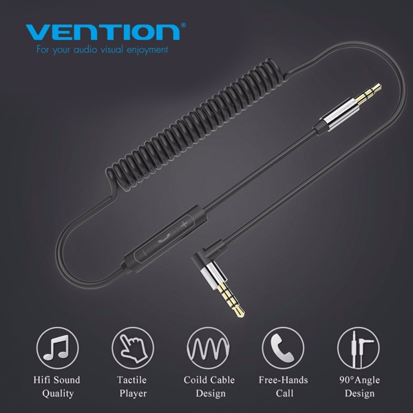 აუდიო კაბელი Vention BEBBG Audio Cable With Microphone Design