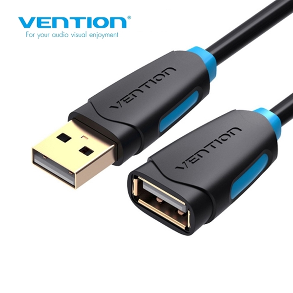 USB კაბეი VENTION CBCBD USB2.0 Extension Cable 0.5M Black