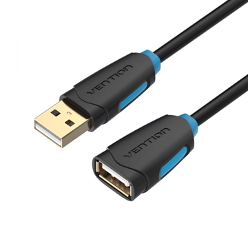 USB კაბელი VENTION CBCBG USB2.0 Extension Cable 1.5M Black