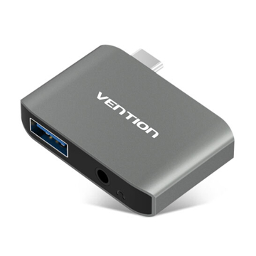 USB ადაპტერი VENTION CFHH0 Type-C to USB3.0+AUX Adpater Gary