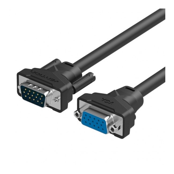 VGA დამაგრძელებელი VENTION DAABF VGA Extension Cable 1M Black