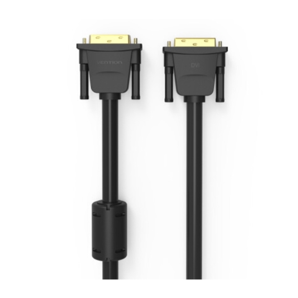 DVI კაბელი VENTION EAABH DVI(24+1) Male to Male Cable 2M Black