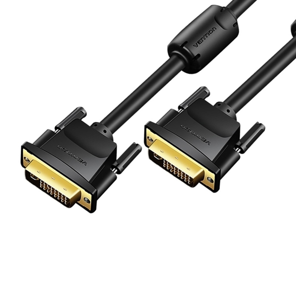 DVI კაბელი VENTION EAABL DVI(24+1) Male to Male Cable 10M Black