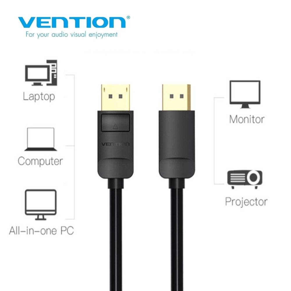 კაბელი VENTION HACBG DisplayPort to DisplayPort 1.5M Black