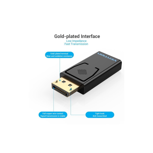 ადაპტერი VENTION HBKB0 DP To HDMI Adapter