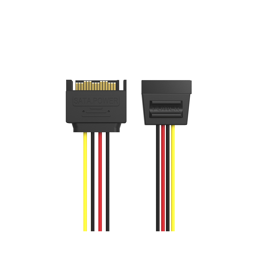 SATA კაბელი VENTION KDABY SATA 15P Power Extension Cable 0.3M Black