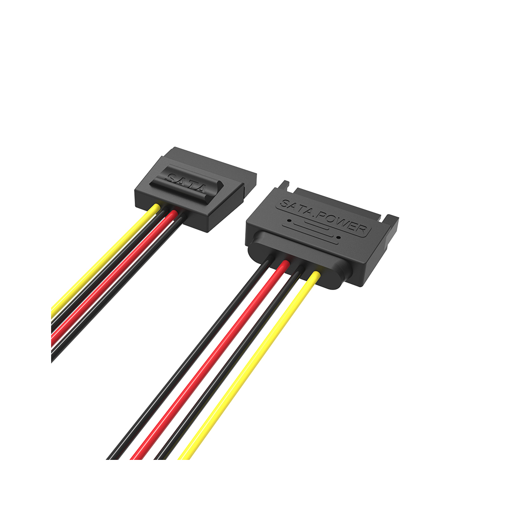 SATA კაბელი VENTION KDABY SATA 15P Power Extension Cable 0.3M Black