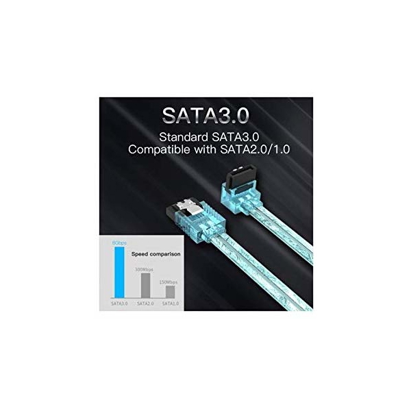 SATA კაბელი VENTION KDDSD SATA3.0 Cable 0.5M Blue