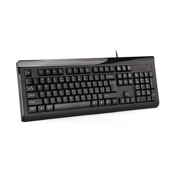 კლავიატურა A4TECH-KB-8A Slim Keyboard USB Black US+Russian