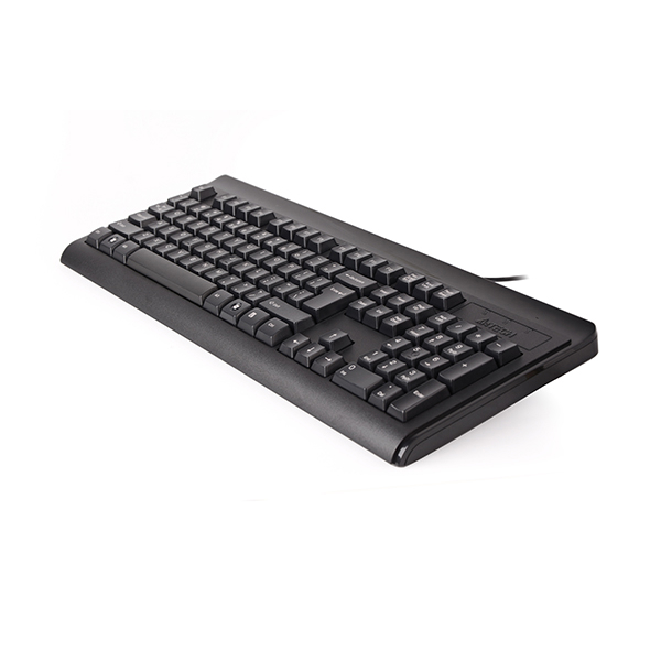 კლავიატურა A4TECH-KB-8A Slim Keyboard USB Black US+Russian