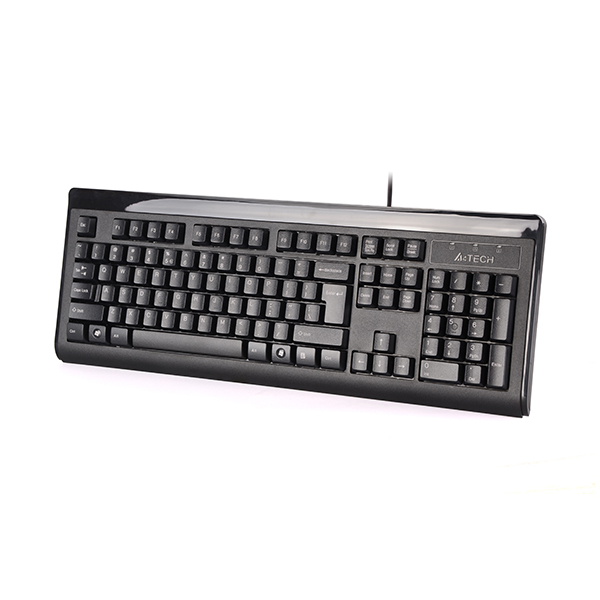 კლავიატურა A4TECH-KB-8A Slim Keyboard USB Black US+Russian