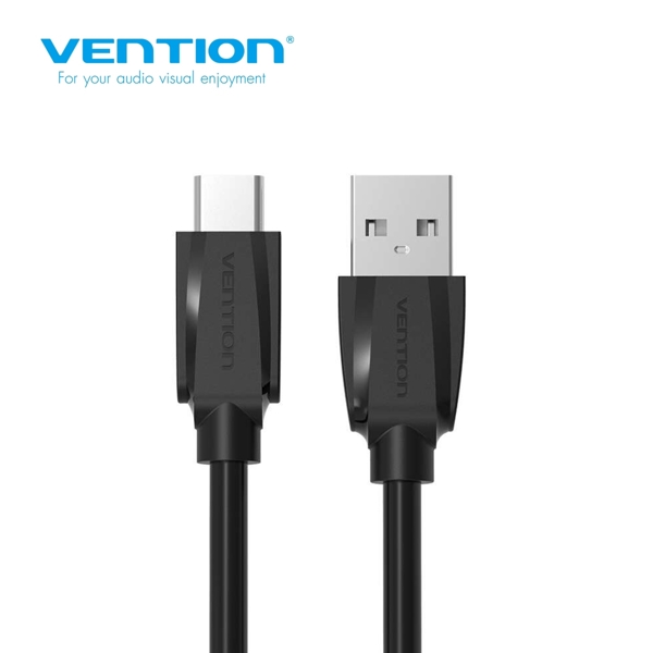 USB კაბელი VENTION VAS-A46-B200USB2.0 A Male to Type-C Male Cale 2M Black