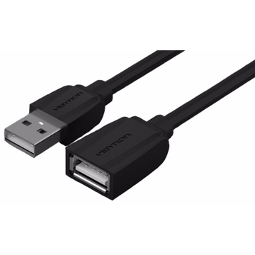 USB დამაგრძელებელი VENTION VAS-A44-B100 USB2.0 Extension Cable 1M Black