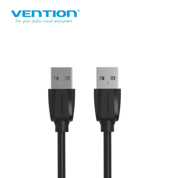 USB კაბელი VENTION VAS-A43-B150 USB2.0 A Male to A Male Cable 1.5M Black