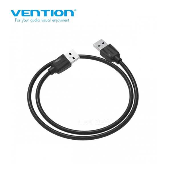 USB კაბელი VENTION VAS-A43-B150 USB2.0 A Male to A Male Cable 1.5M Black