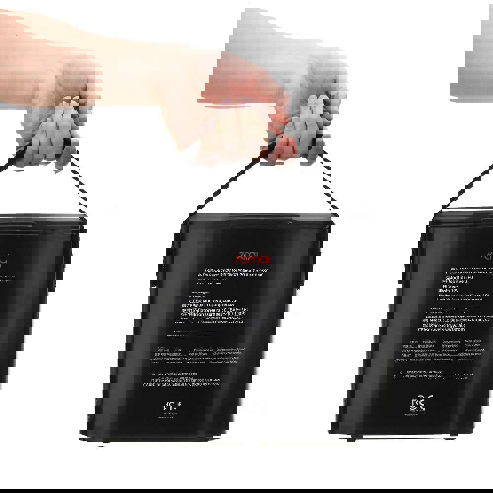 Xiaomi 70Mai Air Compressor Midrive TP01 Protable Mini Electric Car Air Pump Max Pressure 7bar Black