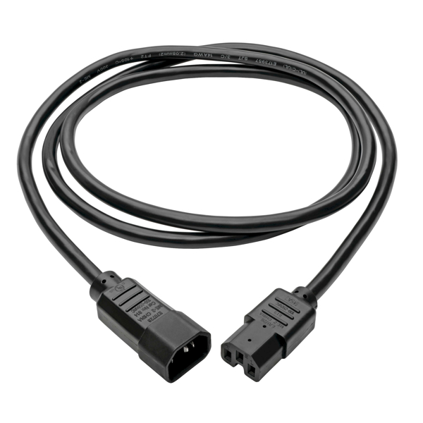 კაბელი Power Cord C14 to C15 - Heavy Duty 15A 250V 14 AWG 6 ft