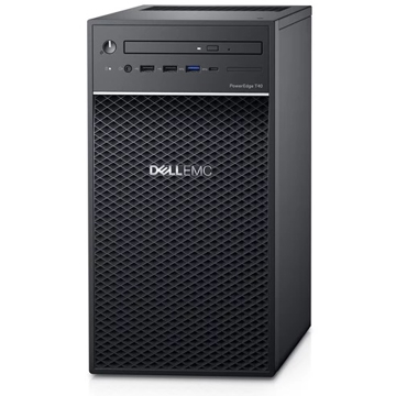 სერვერი Dell PowerEdge T40 Server / Chassis with up to 3x3.5" Hard Drives / Intel Xeon E-2224G 3.5GHz 8M cache 4C/4T / 1x8GB 2666MT/s DDR4 ECC UDIMM / 1x1TB 7.2K RPM SATA 6Gbps