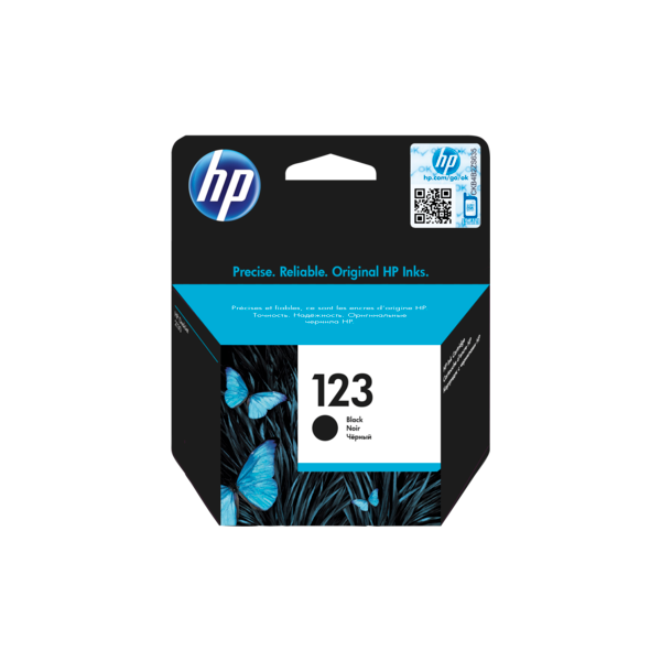 კარტრიჯი ჭავლური: HP 123 Black Original Ink Cartridge 