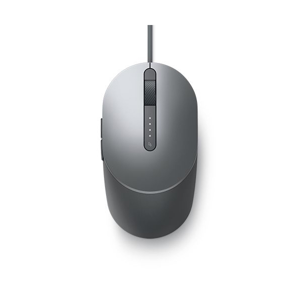 მაუსი Dell Laser Wired Mouse - MS3220, 3200 DPI, Two shortcut buttons - Titan Gray