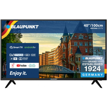 ტელევიზორი BLAUPUNKT 40FE966 40" BLack D-LED Smart Android Aosp 8.0 16:9 1920X1080 DVB-TT2CS2 CI+ 2XHDMI 2XUSB