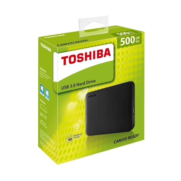 გარე მყარი დისკი TOSHIBA Canvio Ready 2ТБ 2.5" USB 3.0 Black