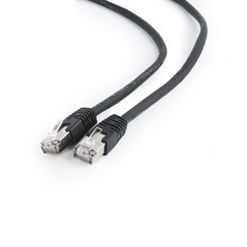 ქსელის კაბელი Gembird PP6-1MBK CAT6 Patch cord 1 m Black