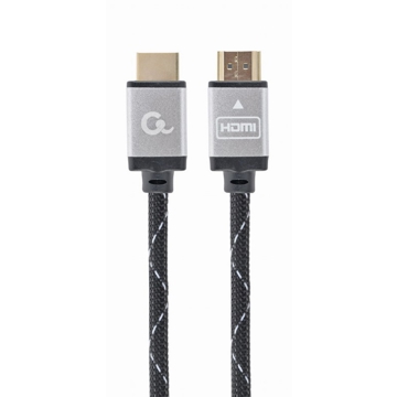 HDMI კაბელი Gembird CCB-HDMIL-2M High speed Cable with Ethernet "Select Plus Series" 2 M Black