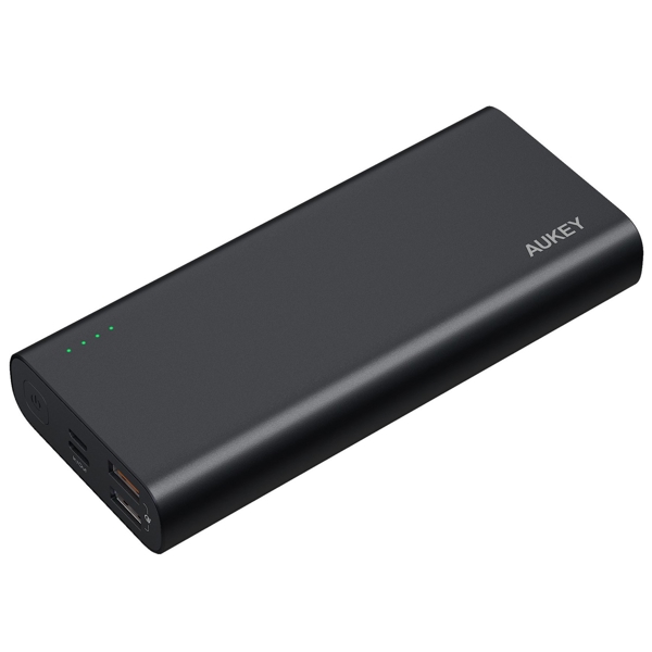 პორტატული დამტენი AUKEY PB-XD13 20000mAh 18W 2-Way Power Deliver + Quick Charge 3.O Black