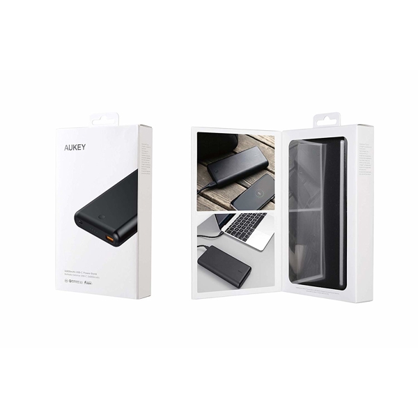 პორტატული დამტენი AUKEY PB-XD26 26800mAh 63W USB-C Power Delivery Power Bank With Quick Charge 3.0 Black