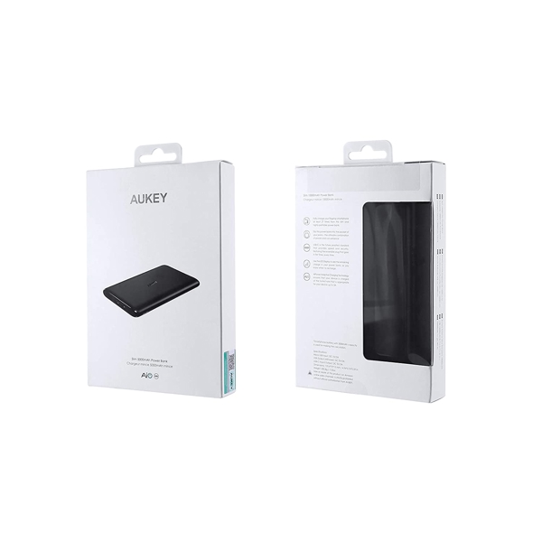 პორტატული დამტენი AUKEY PB-XN5 5000mAh 5V 3A Ultra Portable USB-C Power Bank Black