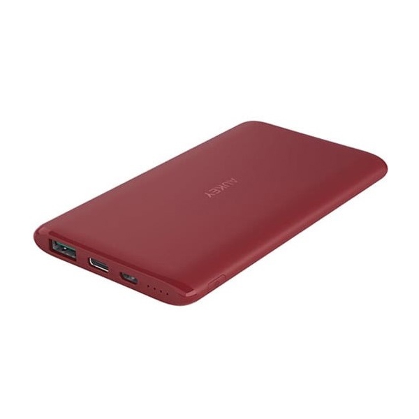 პორტატული დამტენი AUKEY PB-XN5 5000mAh 5V 3A Ultra Portable USB-C Power Bank Red