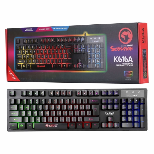 კლავიატურა MARVO K616 A Wired Gaming Keyboard Black