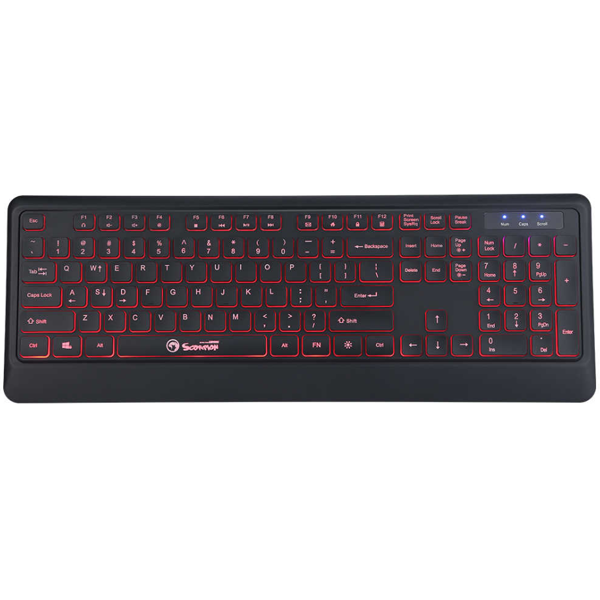 კლავიატურა MARVO K627 Wired Gaming keyboard for desktop computer / 3 colors backlight / Black