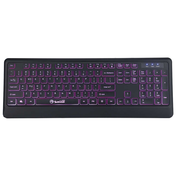 კლავიატურა MARVO K627 Wired Gaming keyboard for desktop computer / 3 colors backlight / Black