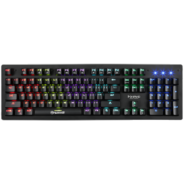 კლავიატურა MARVO KG909 Rainbow Mechanical Gaming Keyboard Black