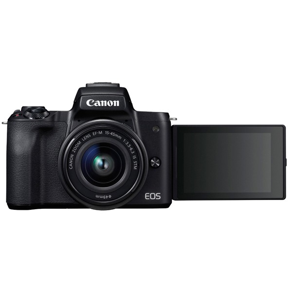 ციფრული ფოტოაპარატი Canon EOS M50 BK M15-45 S RUK Digital Camera Black