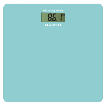 აბაზანის სასწორი SCARLETT SC-BS33E035 Bathroom Scale (Tiffany) Light Blue