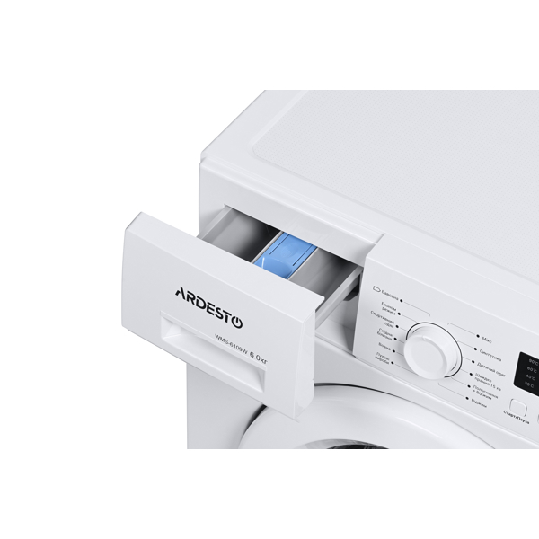 სარეციხის მანქანა Ardesto WMS-6109W front load with display / 6 kg / 1000 rpm / A