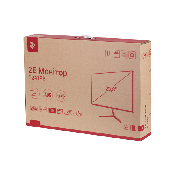 მონიტორი 2E LCD 23.8" D2419B D-Sub / HDMI / Audio / ADS 