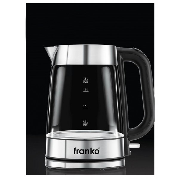 FRANKO FKT-1162, 1800W, 1.7L, Electric Kettle, Transparent