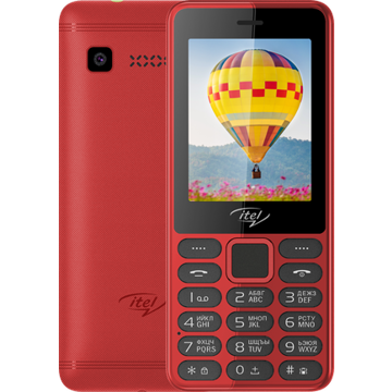 მობილური ტელეფონი ITEL it5022 2.4'' 4MB RAM 4MB up to 32GB flash 0.08Mpix 2 Sim 2G BT v3.0 Micro-USB Nucleus OS 2.1 Sun Red